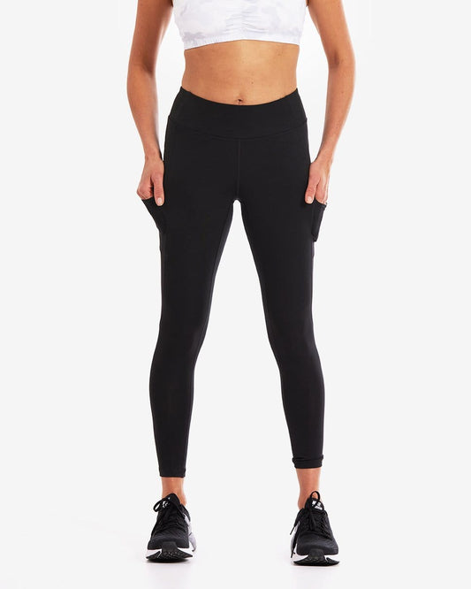 Wi-Thi Mid-Rise Pocketed Legging – Booya Black