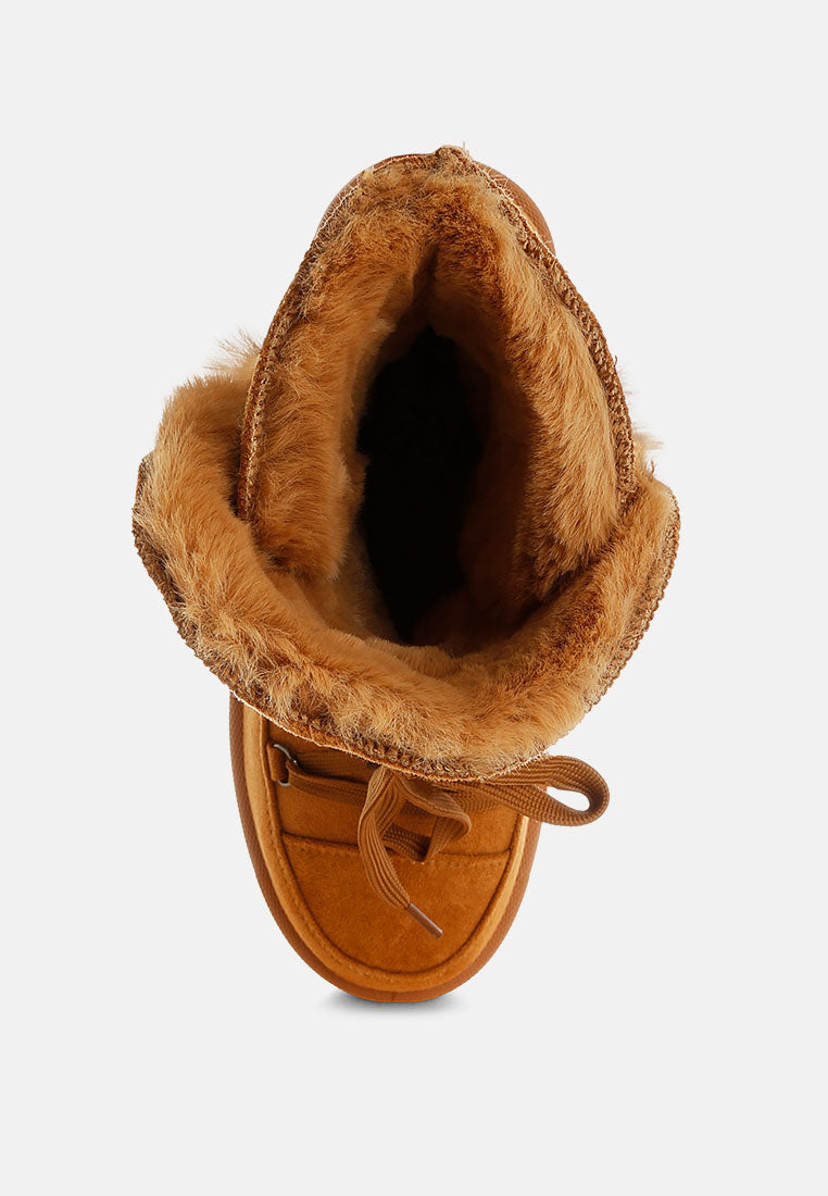 Noaya Chunky Faux Fur Snow Boots