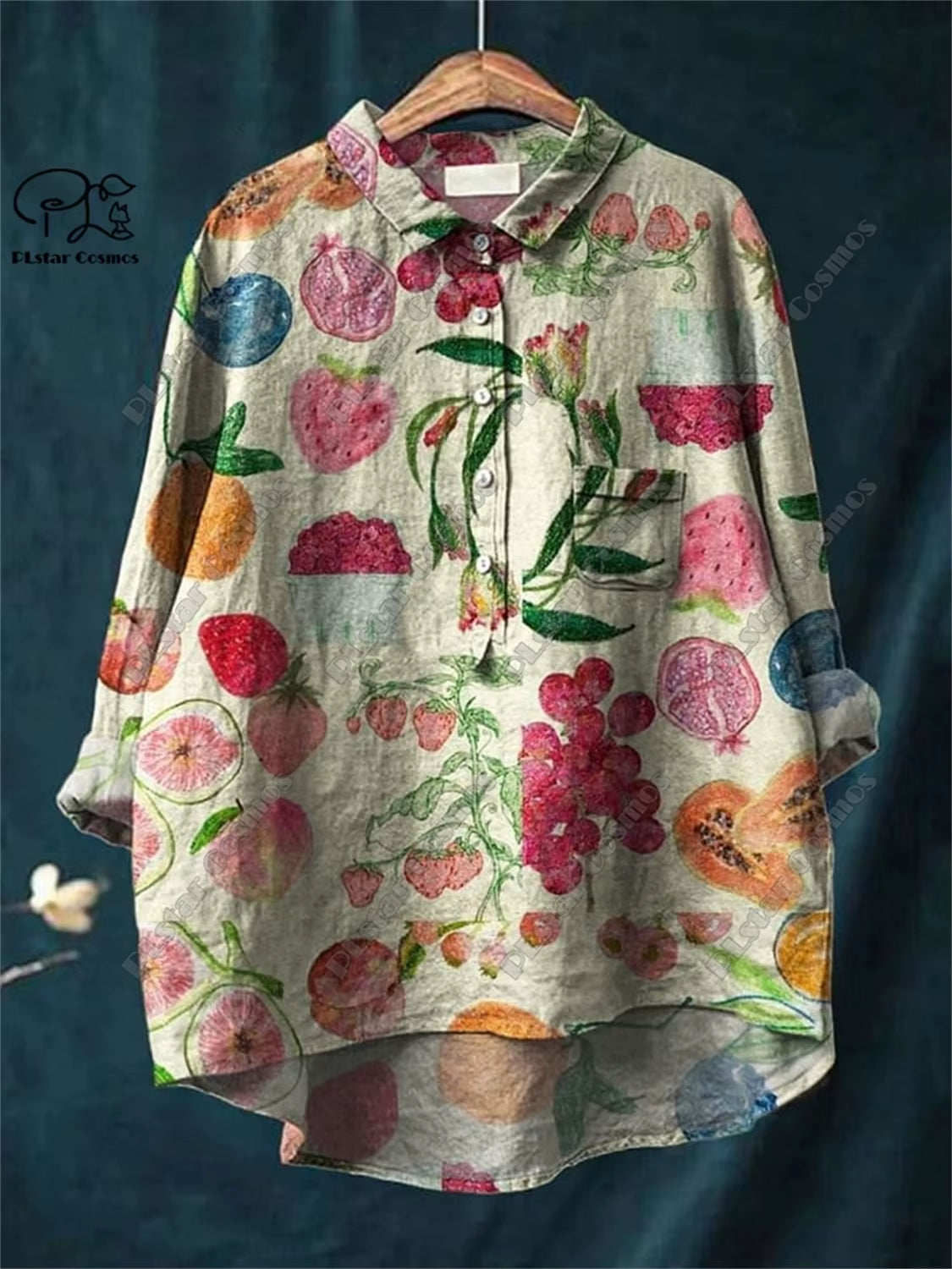 Retro Bloom: 3D Floral Open Tube Shirt for Bold Summer Vibes