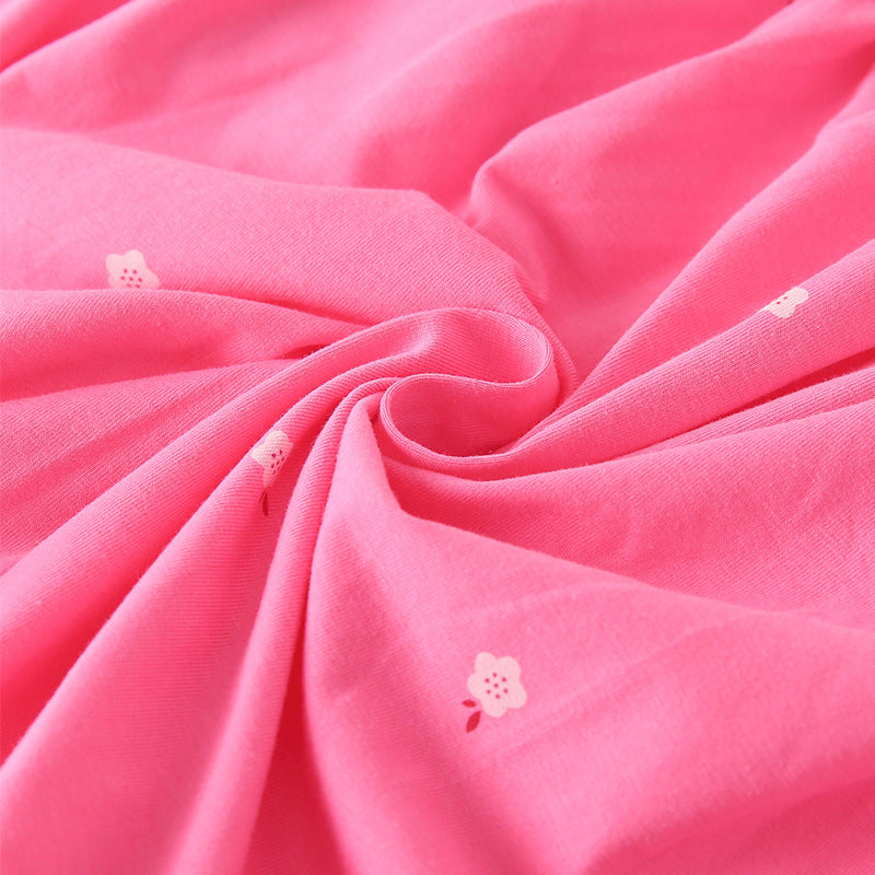 Autumn Arrival Baby Kids Girls Floral and Horse Pattern Long Sleeves Crew Neck Dress-3