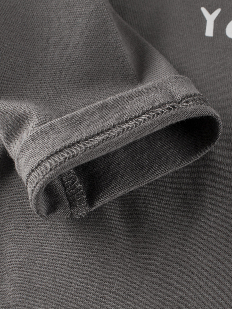 Autumn Arrival Kids Girls Flowers Cartoon and Letters Print Crew Neck Long Sleeves Pullover Sweatshirt-3