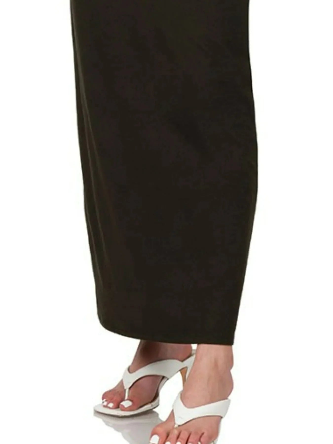 Zenana Brushed Dty Thin Strap Racerback V-Neck Maxi Dress